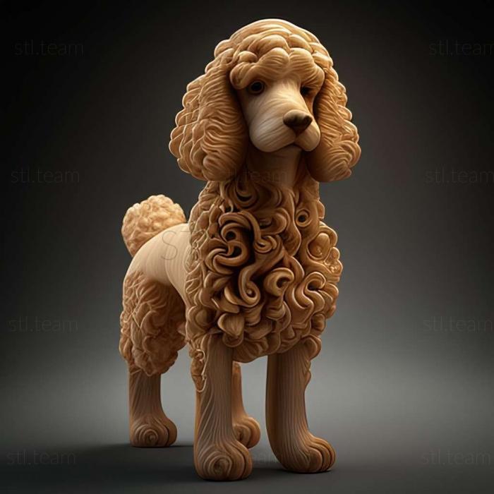 3D model Poodle dog (STL)